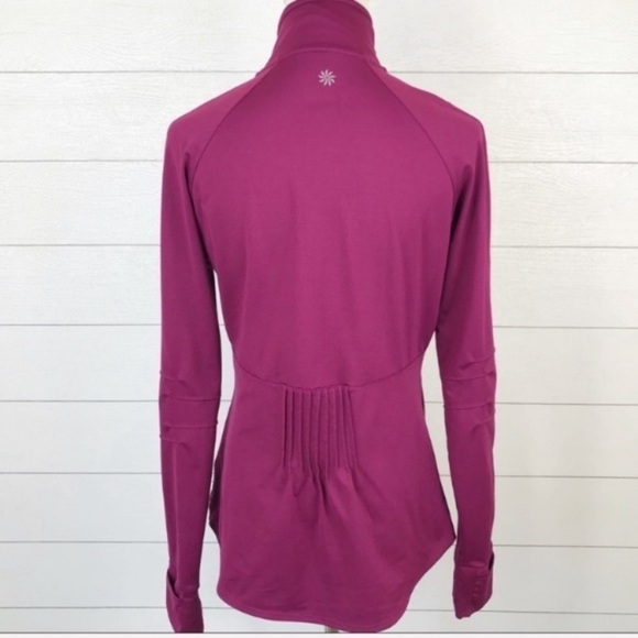 𝅺ATHLETA Malibu 1/2 Zip Running Top Long Sleeve S - Picture 2 of 9